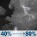 Tonight: A chance of showers and thunderstorms before 1am, then showers and thunderstorms. Mostly cloudy, with a low around 71. South southeast wind 5 to 10 mph. Chance of precipitation is 80%. New rainfall amounts between three quarters and one inch possible. Tonight: Chance Showers And Thunderstorms