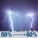Tonight: A chance of showers and thunderstorms before 10pm, then a chance of showers and thunderstorms between 10pm and 1am, then a chance of showers and thunderstorms between 1am and 4am, then showers and thunderstorms likely. Mostly cloudy, with a low around 69. East wind 0 to 5 mph. Chance of precipitation is 60%. New rainfall amounts between a quarter and half of an inch possible. Tonight: Chance Showers And Thunderstorms