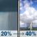 Thursday: A slight chance of rain showers between 7am and 1pm, then a chance of showers and thunderstorms. Mostly sunny. High near 102, with temperatures falling to around 98 in the afternoon. Heat index values as high as 107. West wind around 5 mph. Chance of precipitation is 40%. New rainfall amounts between a tenth and quarter of an inch possible. Thursday: Slight Chance Rain Showers then Chance Showers And Thunderstorms