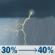 Thursday: A slight chance of rain showers between 7am and 10am, then a chance of showers and thunderstorms. Mostly cloudy, with a high near 79. North northeast wind 5 to 10 mph. Chance of precipitation is 40%. New rainfall amounts less than a tenth of an inch possible. Thursday: Chance Showers And Thunderstorms